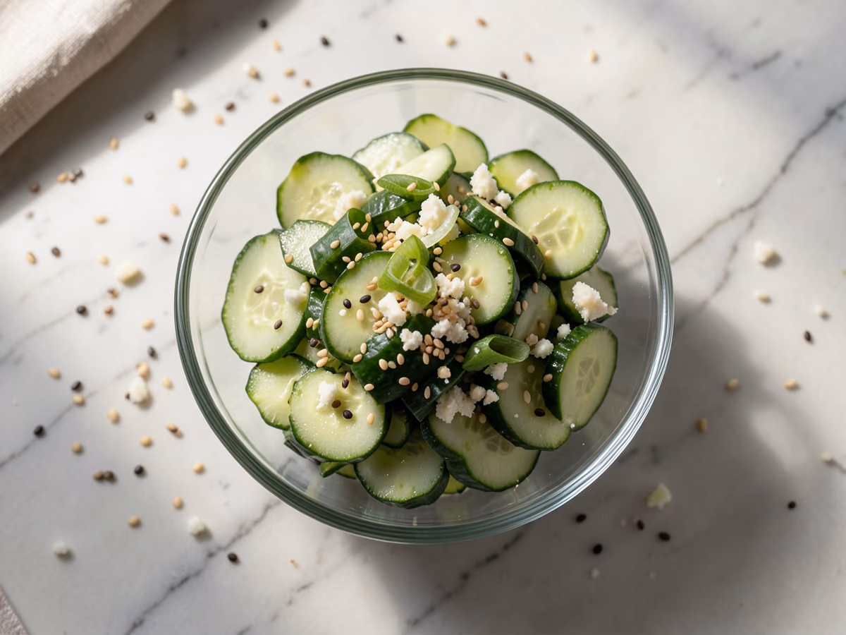 Ensalada asiática de pepino