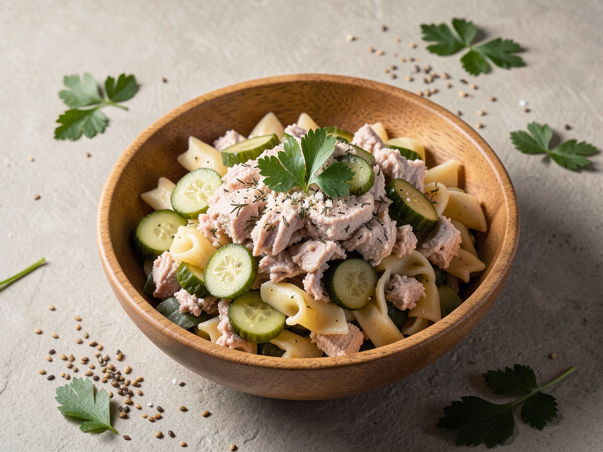Ensalada de pasta con atún