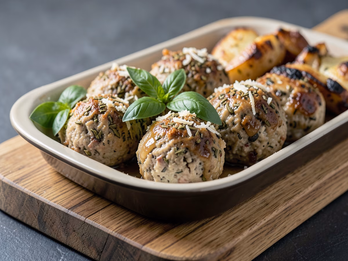 Albóndigas de Pollo al Horno