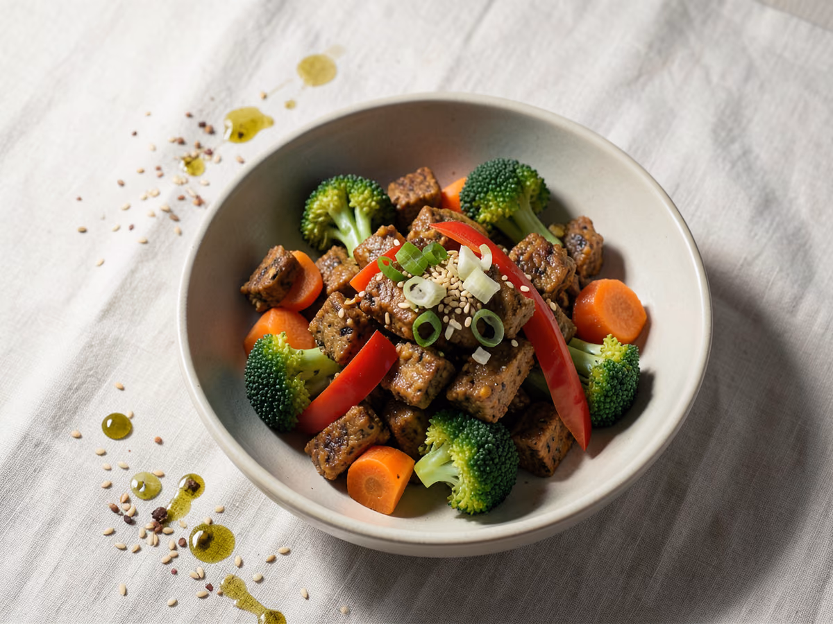 Salteado de Tempeh