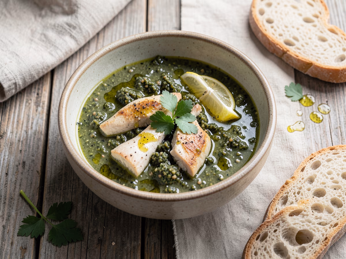 Sopa de freekeh