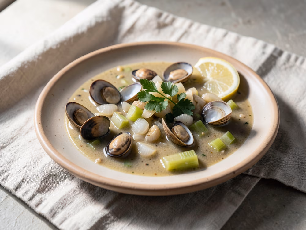 Sopa de Almejas Nueva Inglaterra