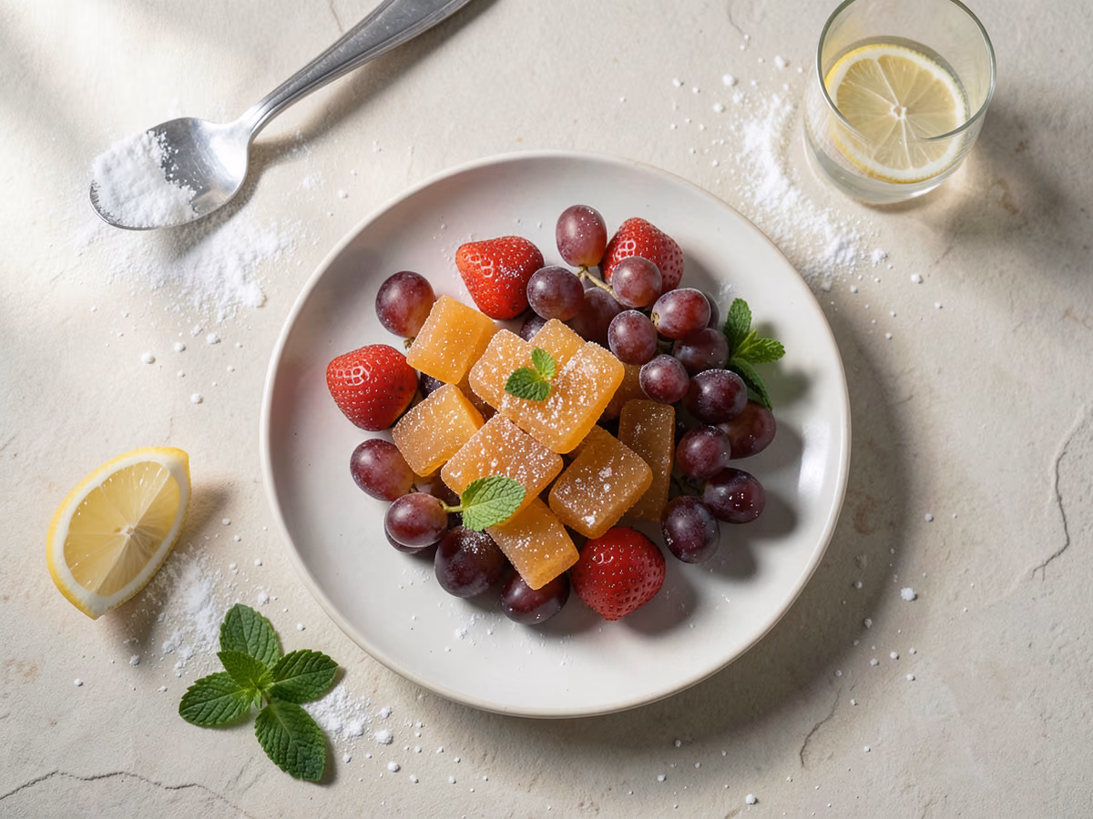 Tanghulu de fruta confitada