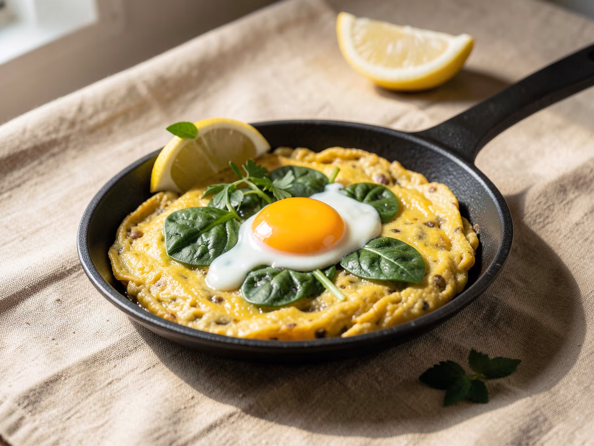 Tortilla de harina de garbanzo