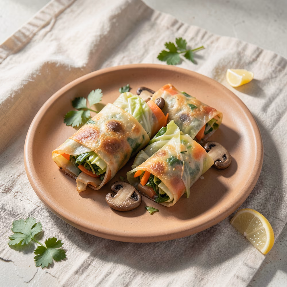 Rollitos de Primavera Crujientes de Verduras