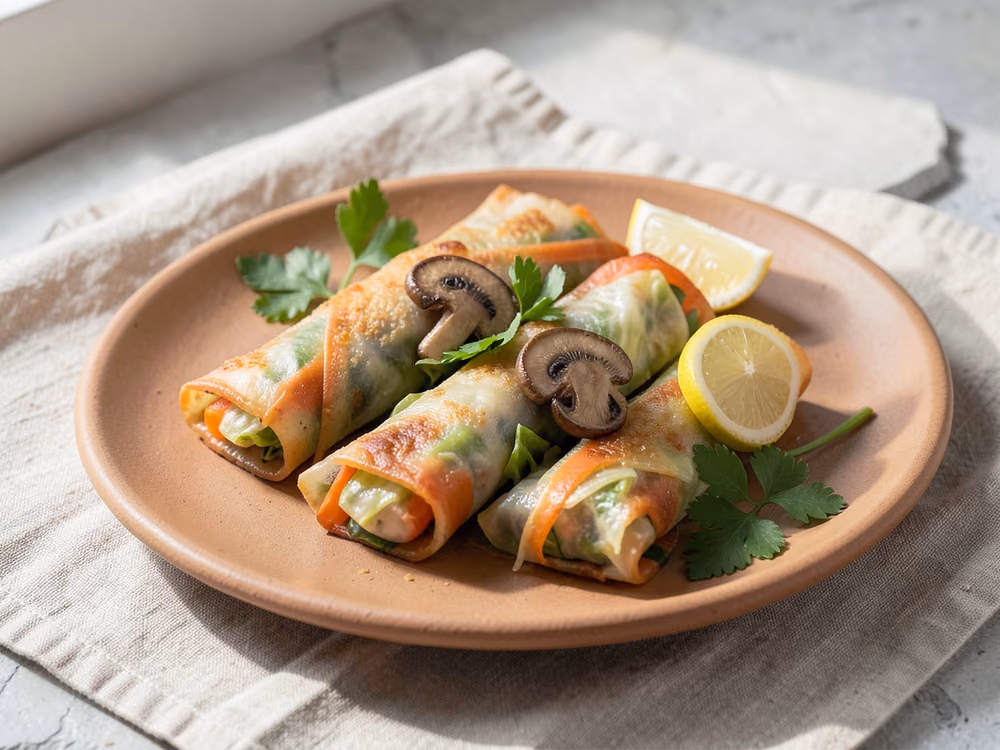 Rollitos de Primavera Crujientes de Verduras
