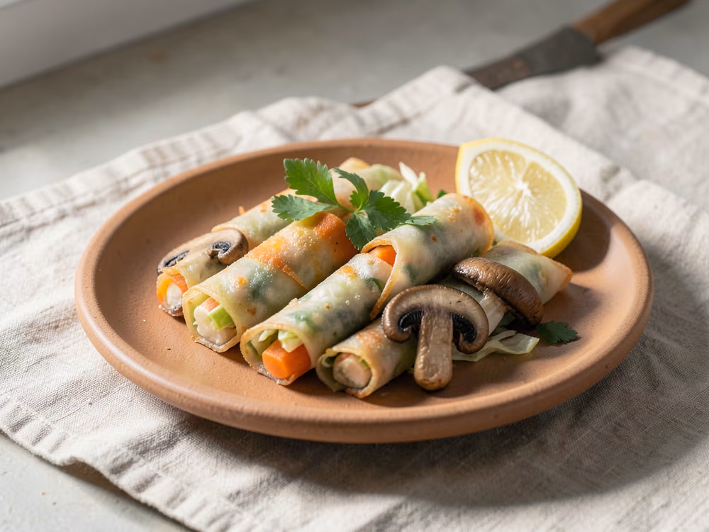 Rollitos de Primavera Crujientes de Verduras