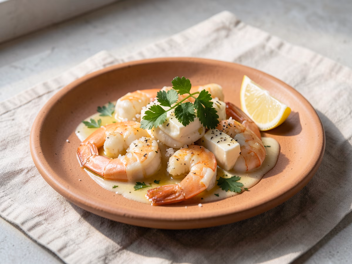 Gambas al ajillo con mantequilla