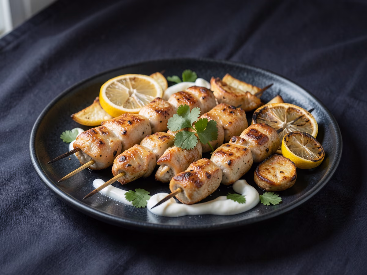 Brochetas de Pollo Tikka
