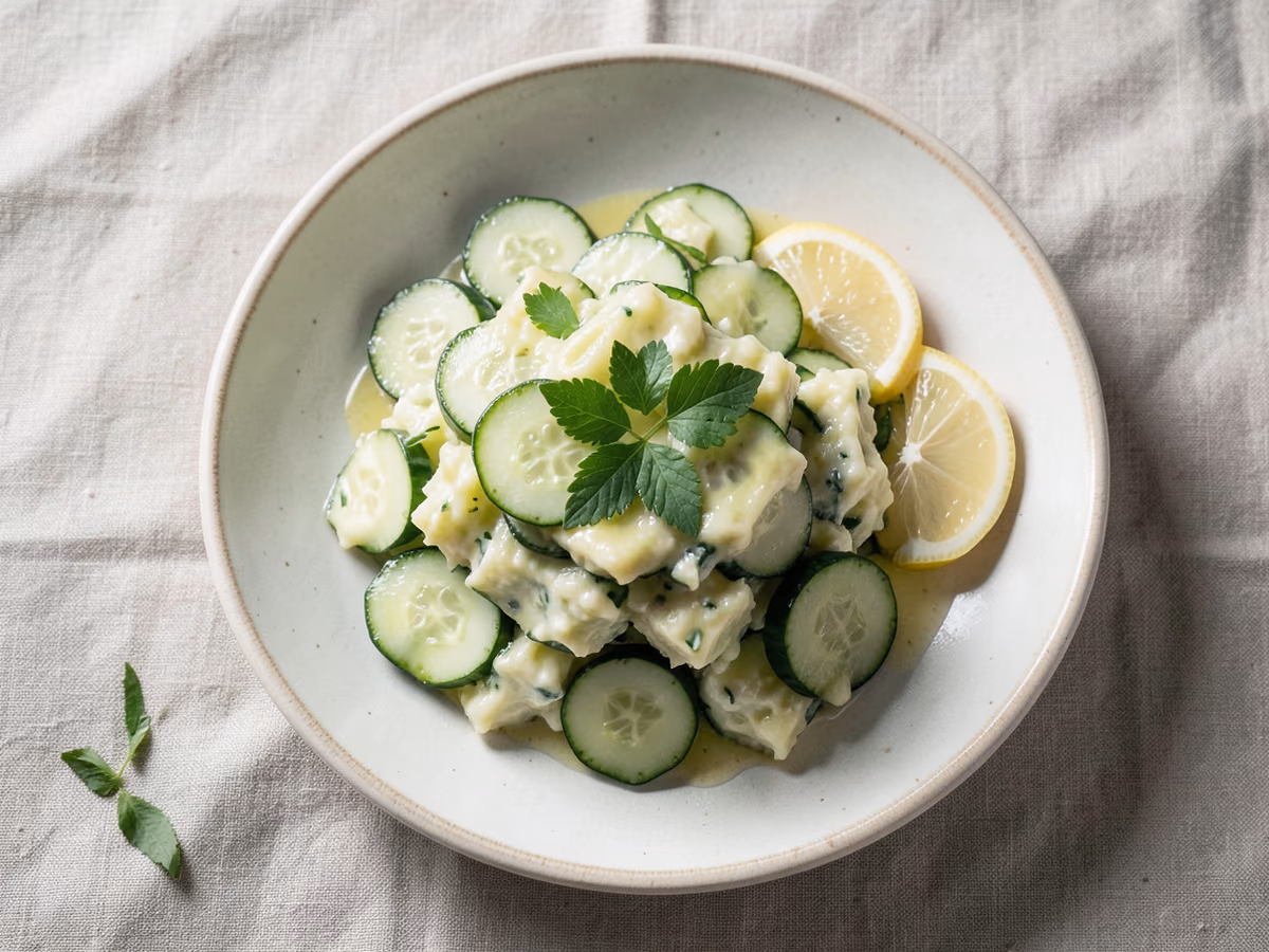 Ensalada de pepino machacado