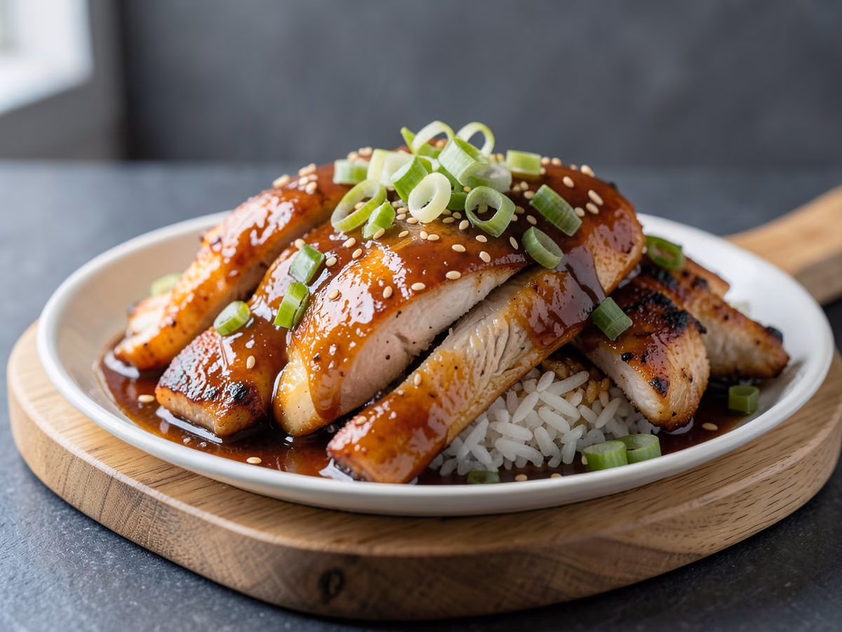 Donburi de Pollo Teriyaki