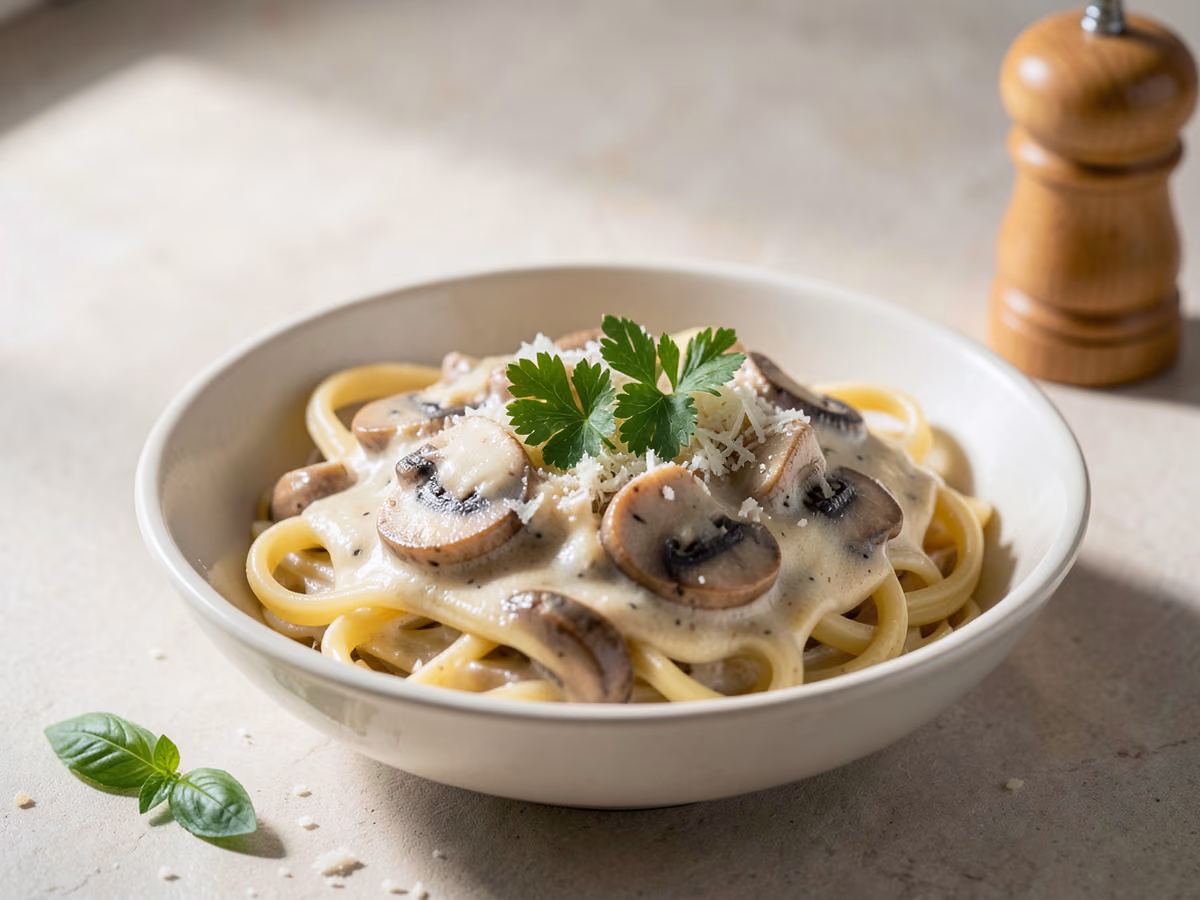 Pasta Cremosa de Champiñones