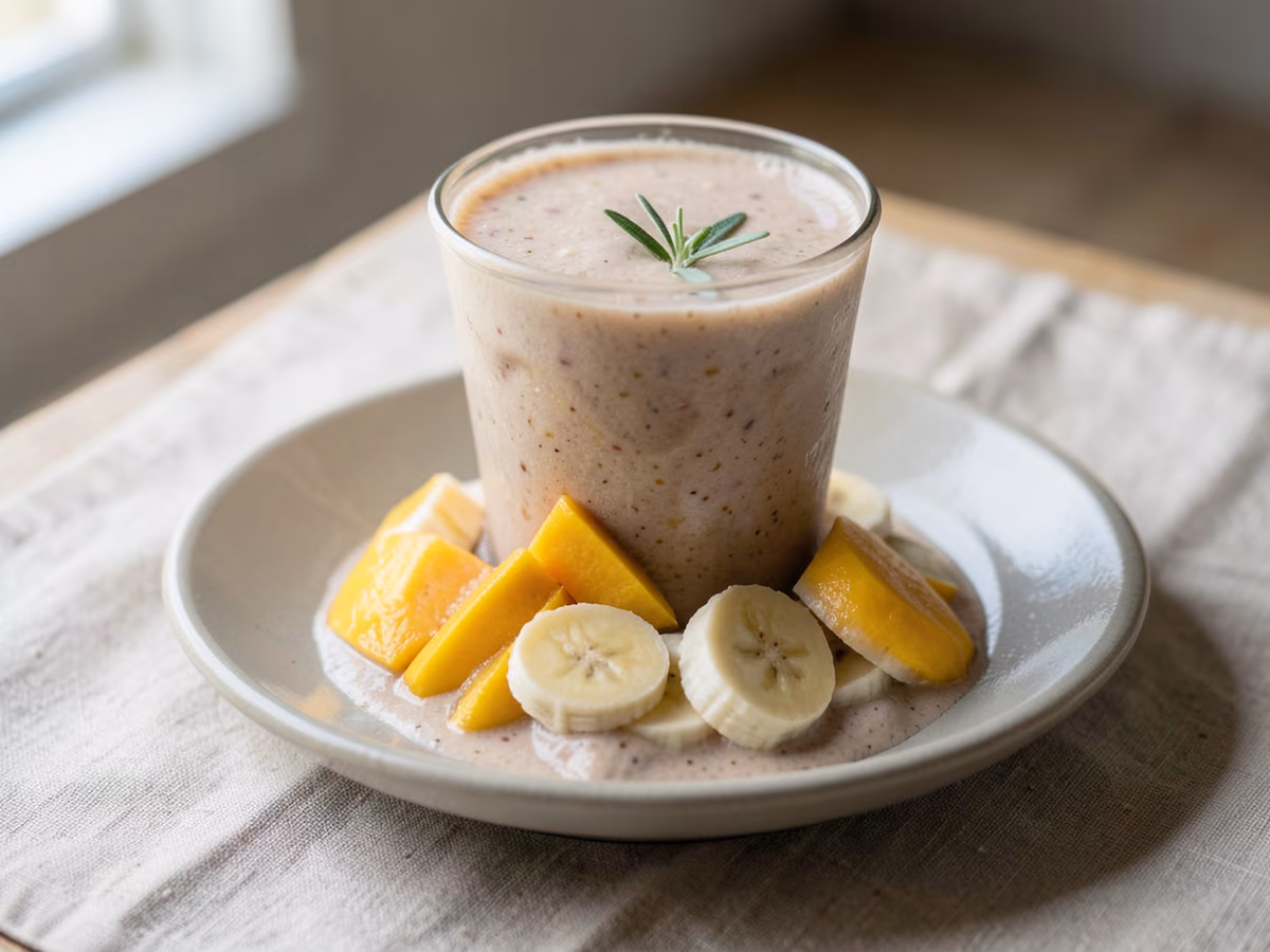 Batido de Mango y Plátano
