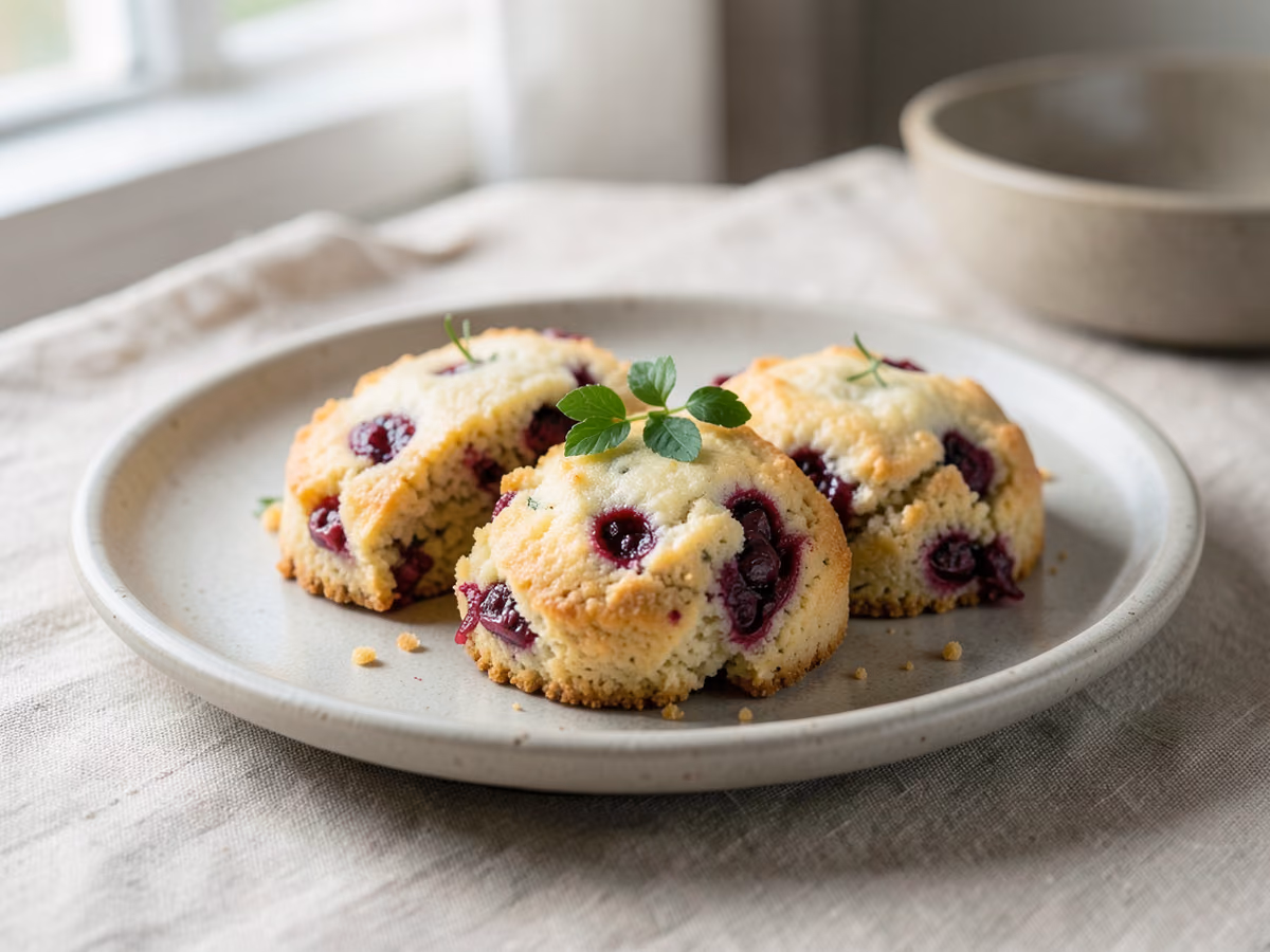 Scones de Arándano y Naranja