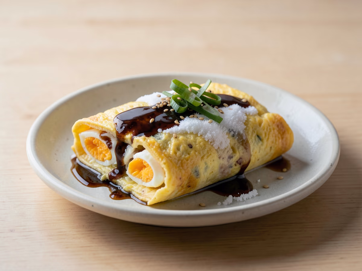 Tamagoyaki (Tortilla japonesa enrollada)