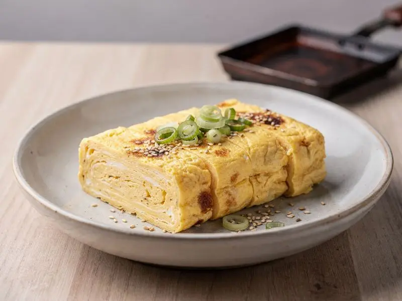 Tamagoyaki (Tortilla japonesa enrollada)