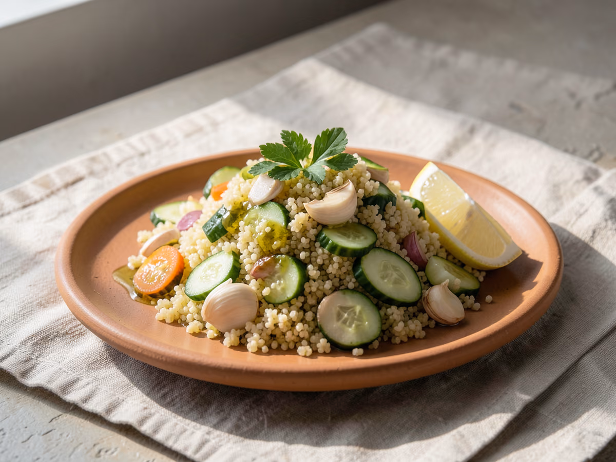 Ensalada mediterránea de cuscús