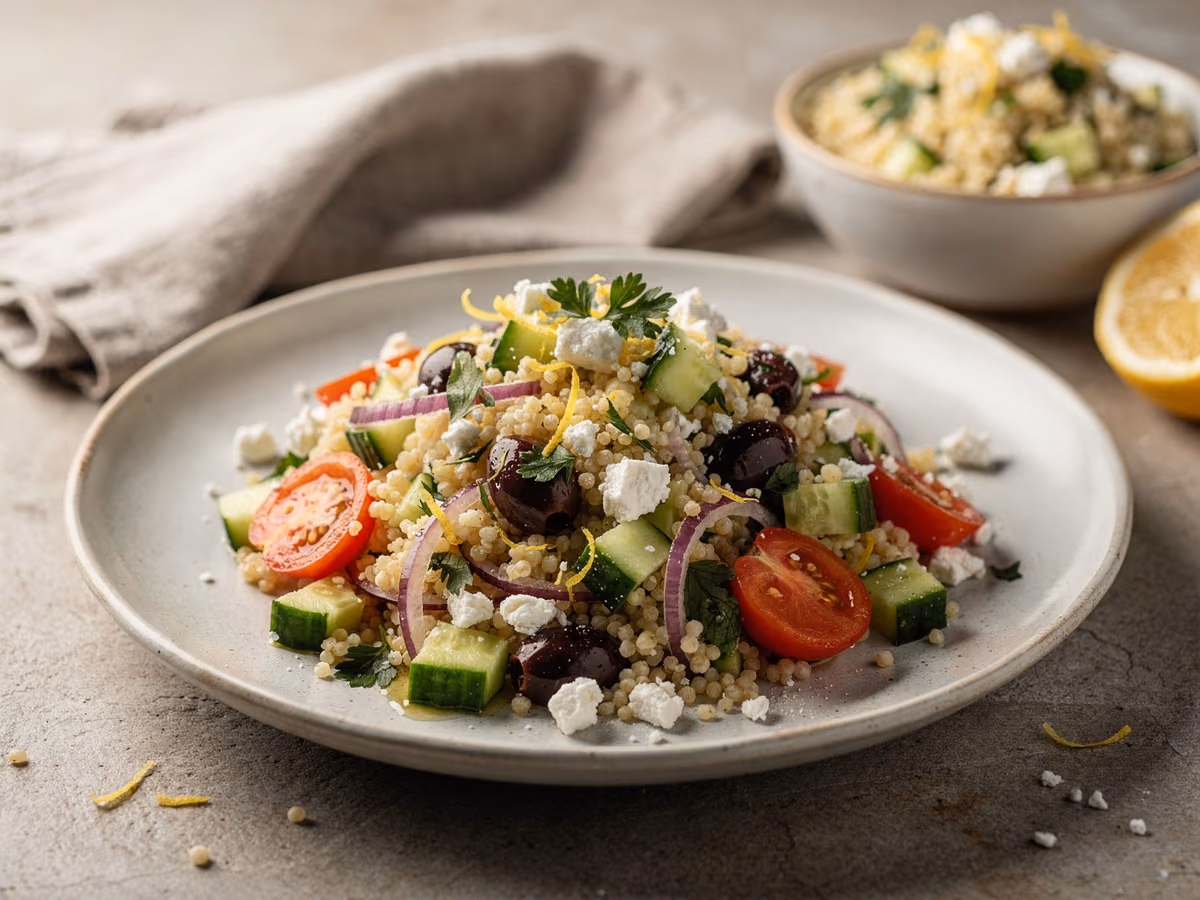 Ensalada mediterránea de cuscús