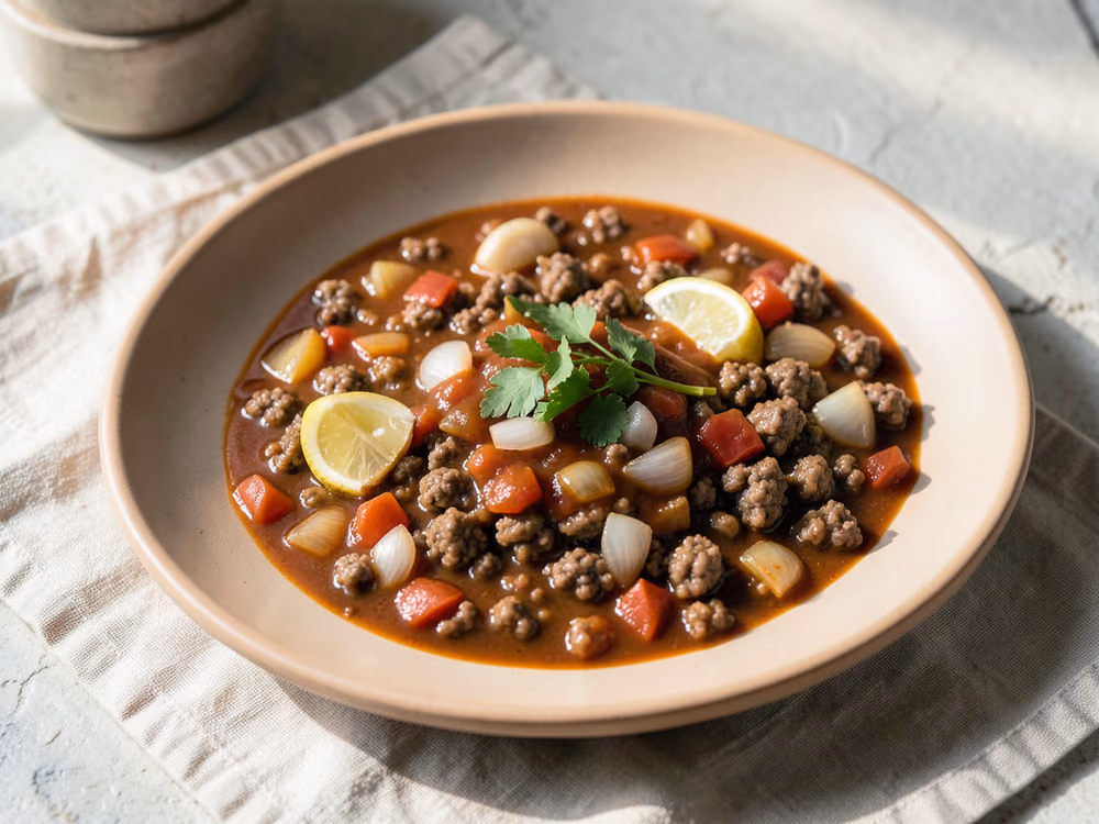 Chili clásico de carne de res