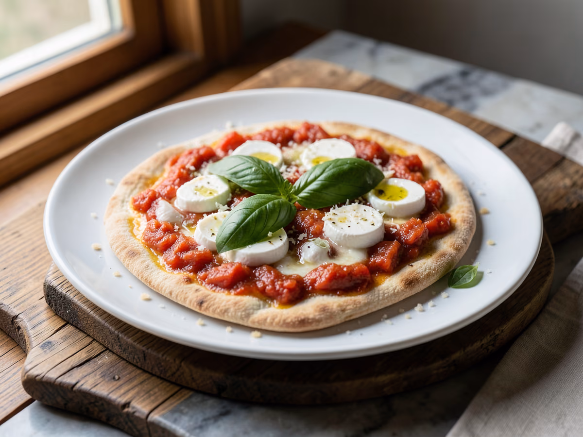 Pan plano Margherita