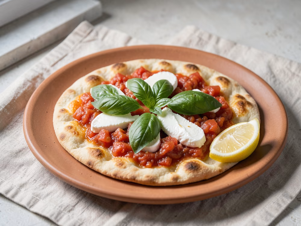 Pan plano Margherita