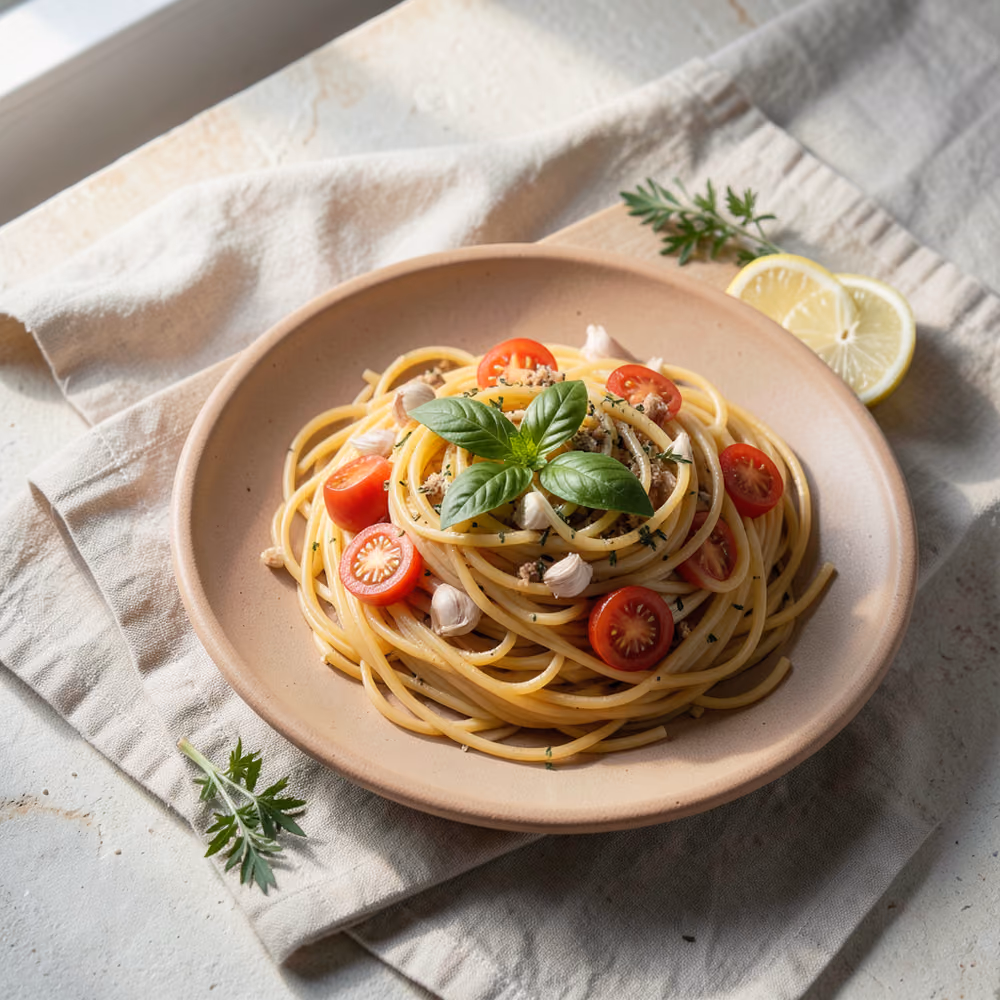 Espaguetis al tomate