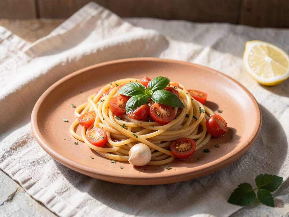 Espaguetis al tomate
