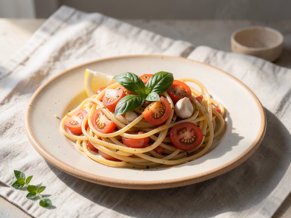 Espaguetis al tomate