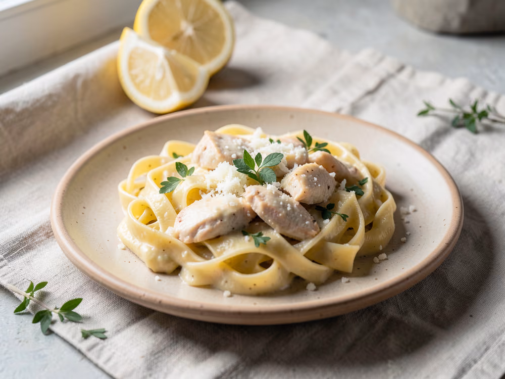 Pollo Alfredo cremoso