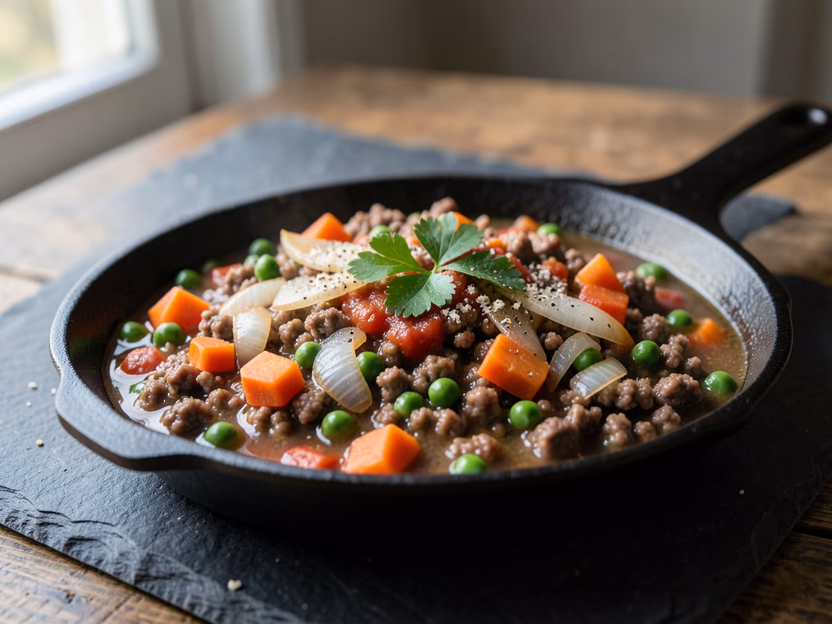 Pastel de pastor con carne de res