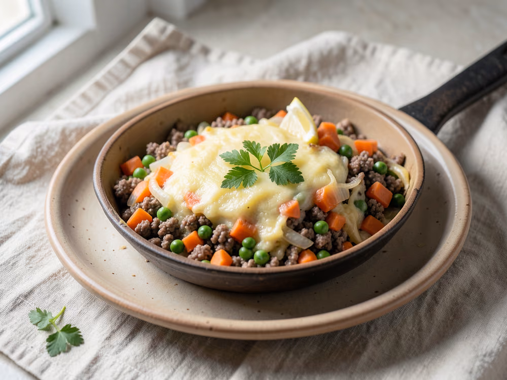 Pastel de pastor con carne de res