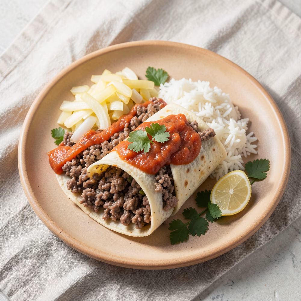Burritos de carne de res