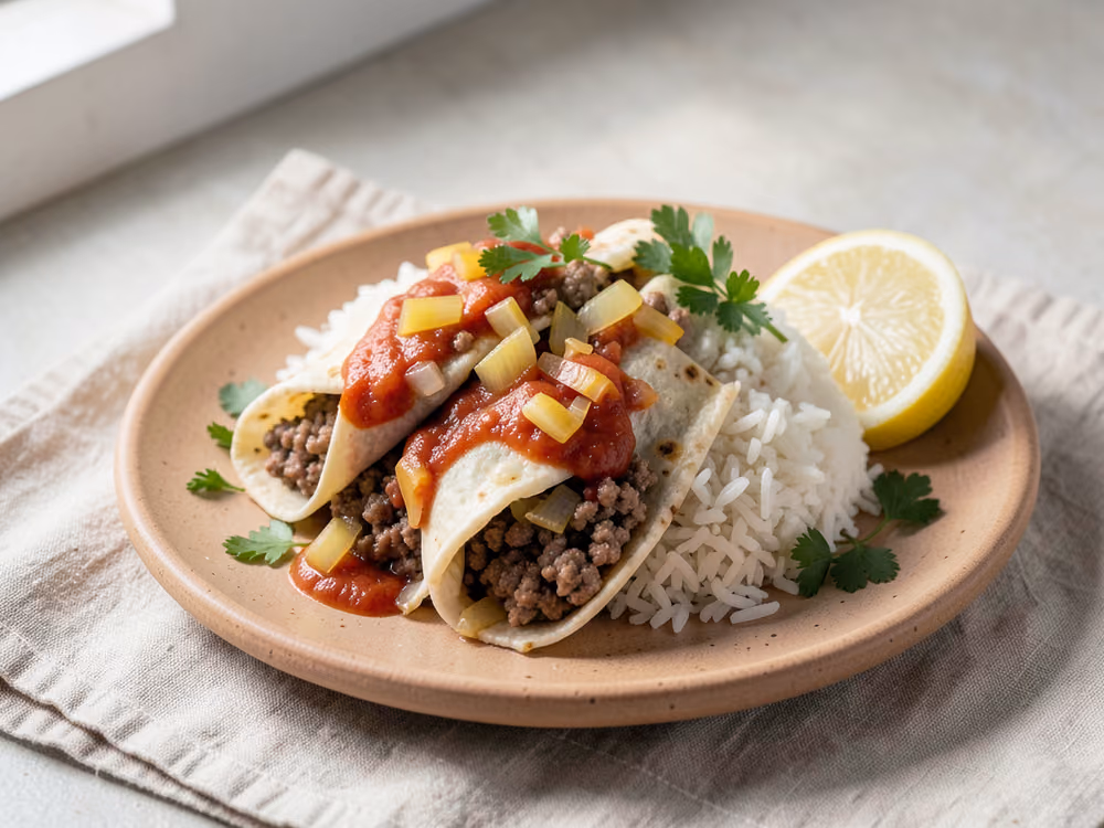 Burritos de carne de res