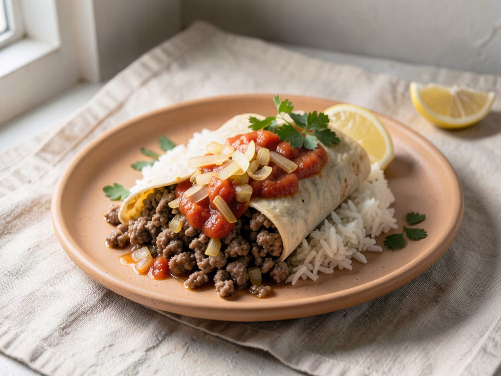 Burritos de carne de res