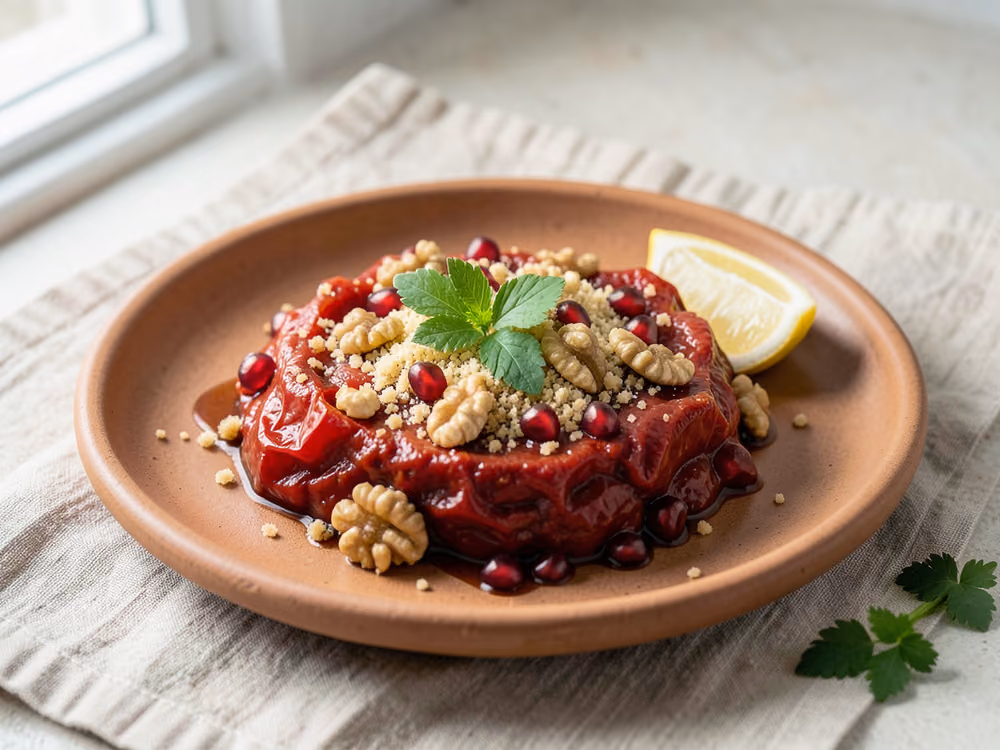 Dip de pimiento rojo asado estilo muhammara