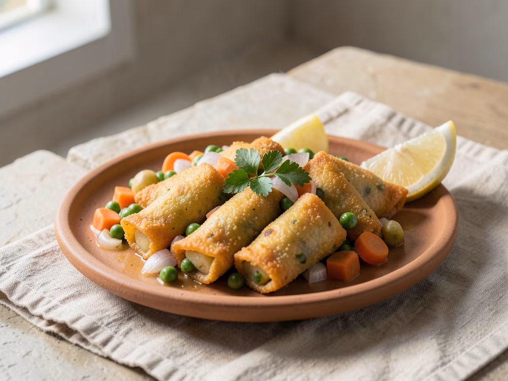 Samosas crujientes de verduras