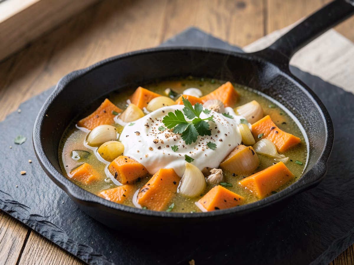 Sopa de calabaza asada
