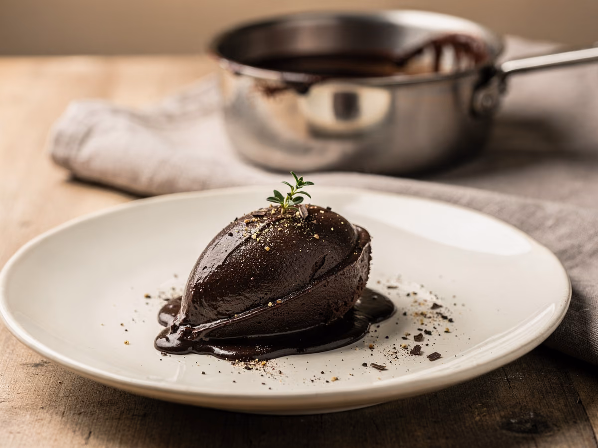 Mousse de chocolate negro