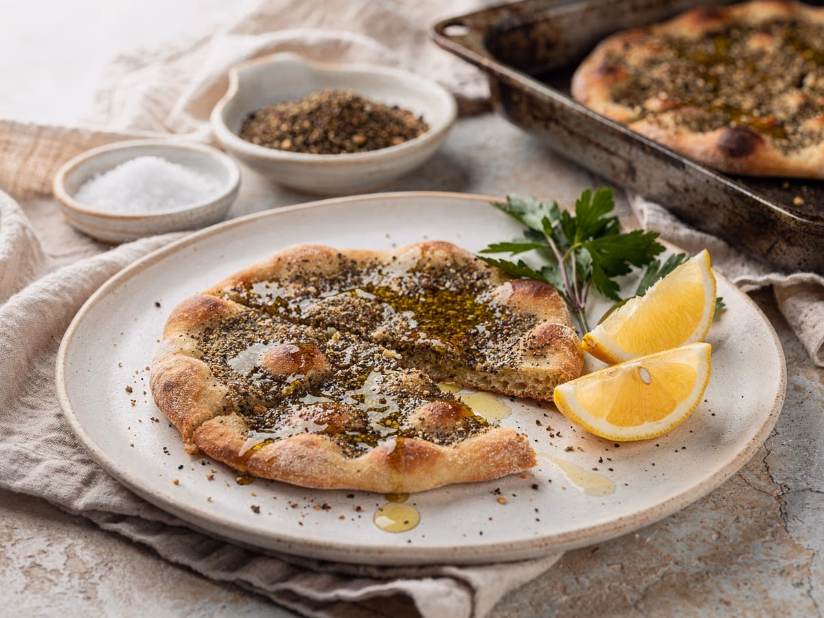 Manakeesh con zaatar