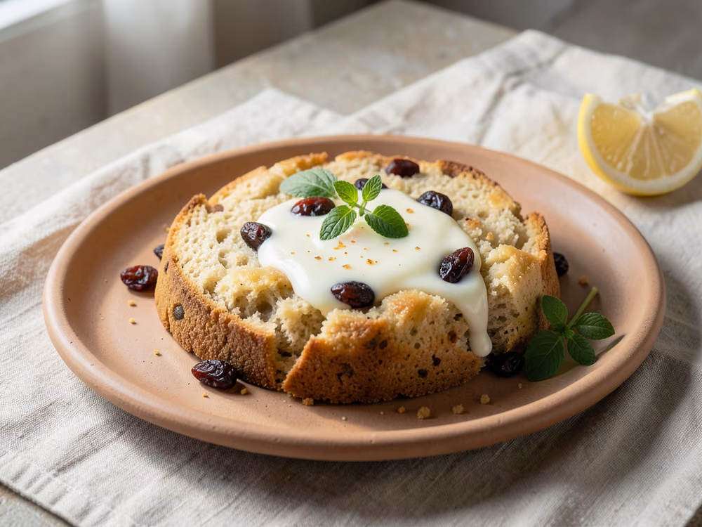 Budín de pan con crema pastelera