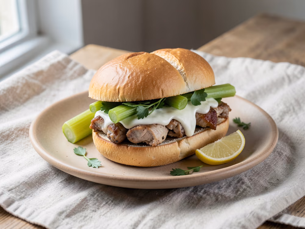 Sándwich de pollo búfalo