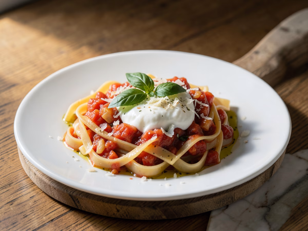 Pasta cremosa de tomate