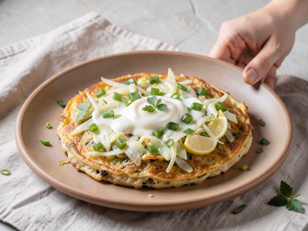 Okonomiyaki, tortita salada