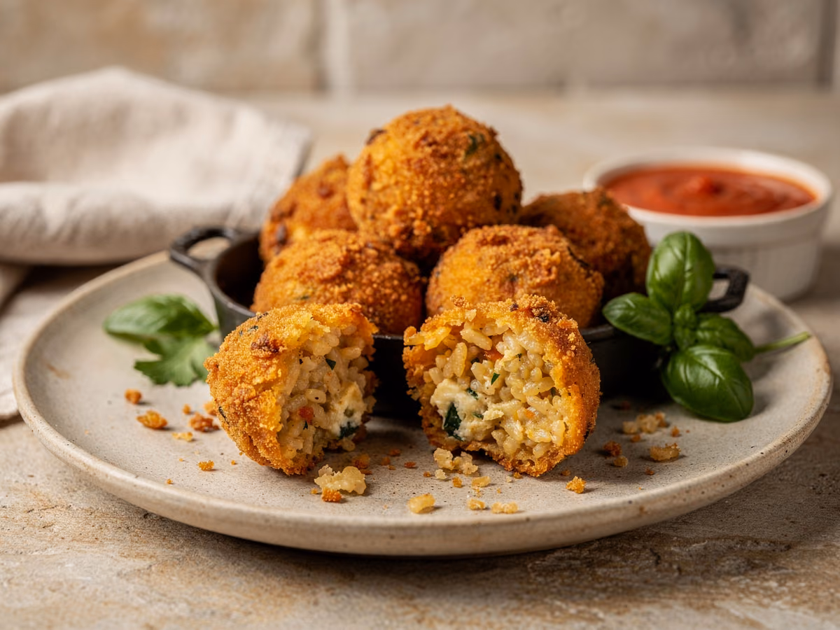 Bolas de arroz arancini