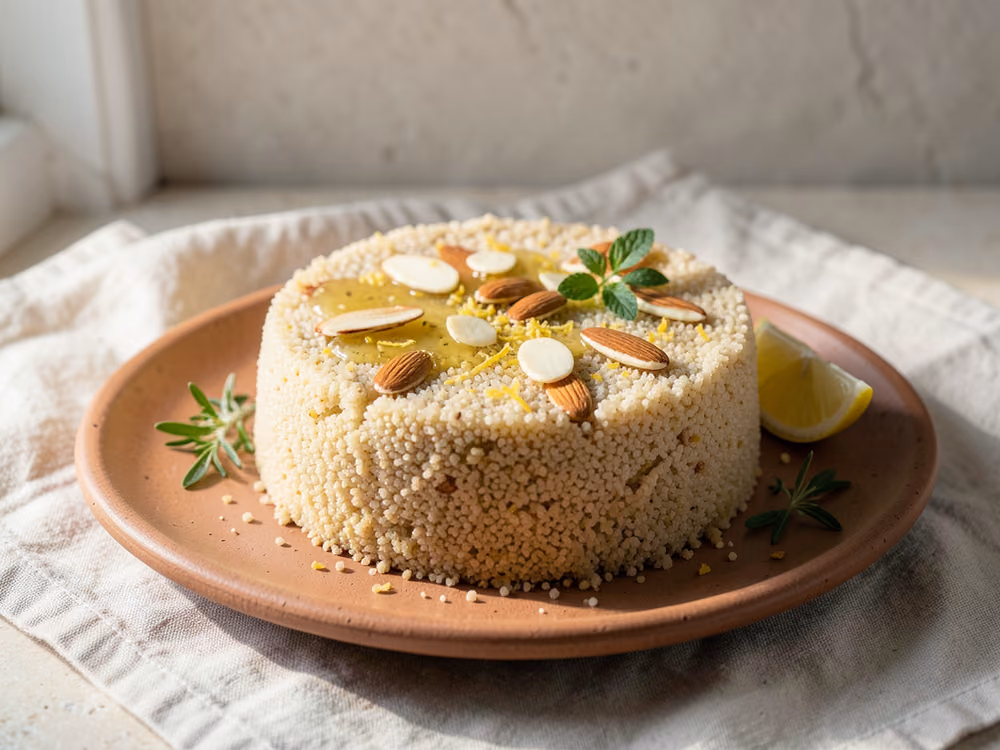 Pastel de sémola basbousa