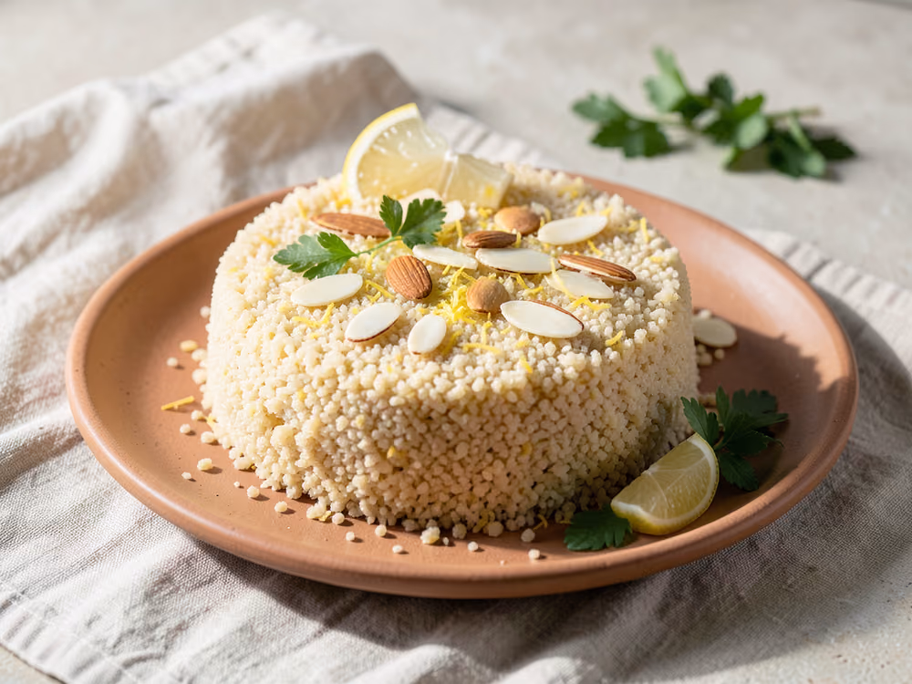 Pastel de sémola basbousa