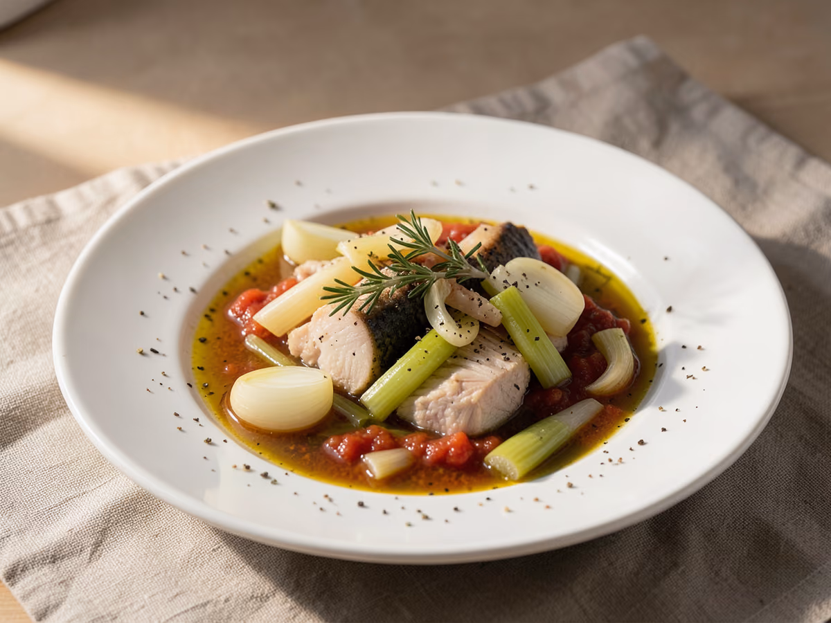 Sopa de pescado bouillabaisse