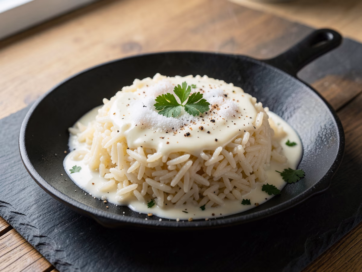 Arroz con leche cremoso