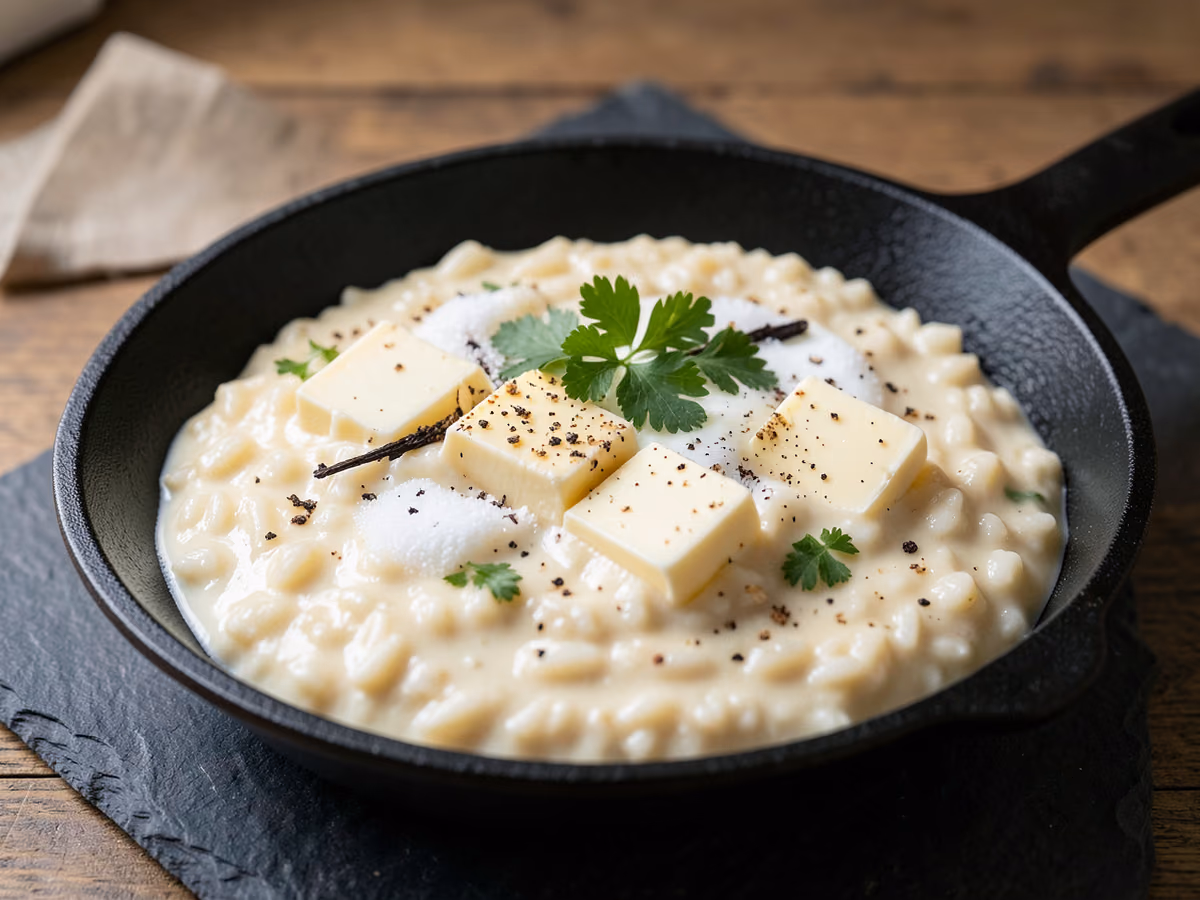 Arroz con leche cremoso