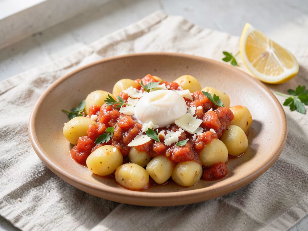 Ñoquis de patata con salsa de tomate